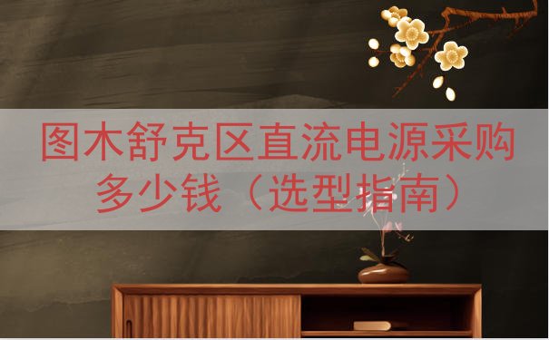 图木舒克区直流电源采购多少钱（选型指南）